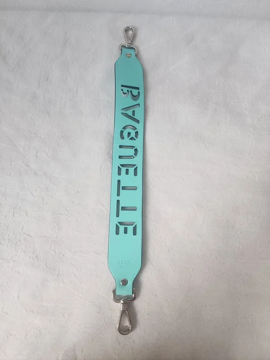 Auth Fendi BAGUETTE Strap in Turquoise - Picture 3 of 8